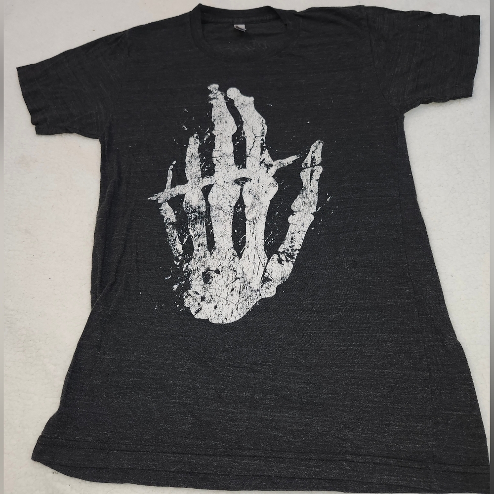 Mens Sz Sm American Apparel Hundred Handed Dark Gray Heather Short Sleeve Tee